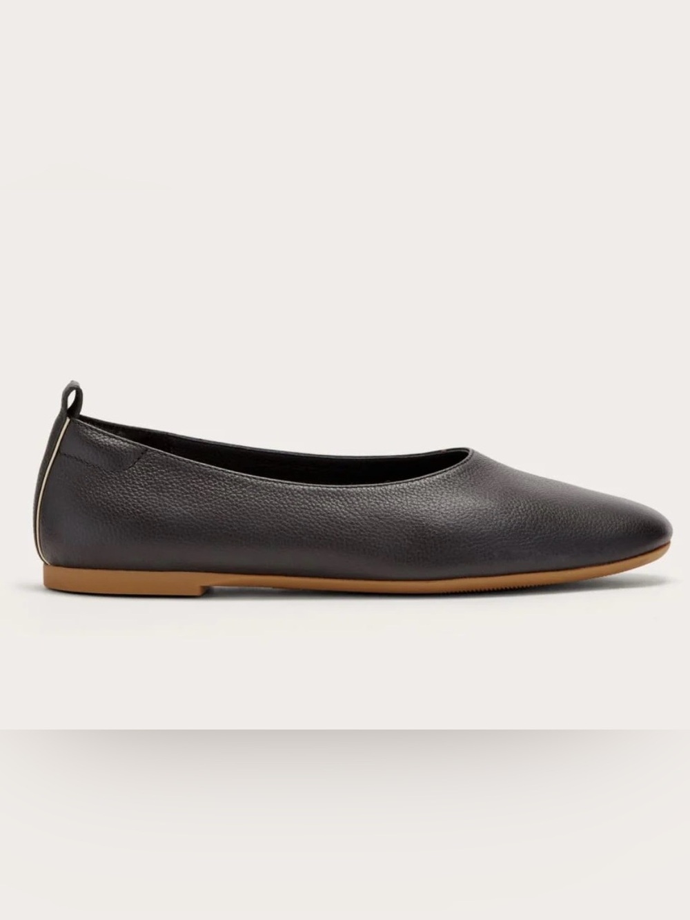 Everlane the Day Glove Black Leather Ballet Flat